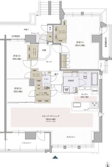 クレアホームズ松山南堀端 ザ・プレミアム 間取り Oタイプ［MENU PLAN2］