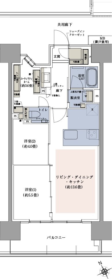 プラウド川崎アベニュー 間取り C type