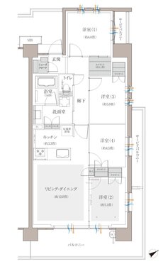 多摩川シーズンズ 間取り C33 type