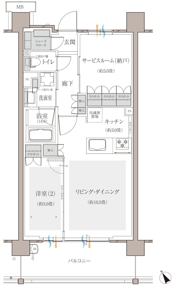 多摩川シーズンズ 間取り C9 type(先着順販売住戸)