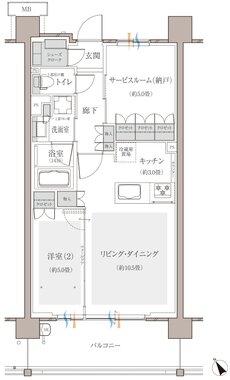 多摩川シーズンズ 間取り C9 type(先着順販売住戸)