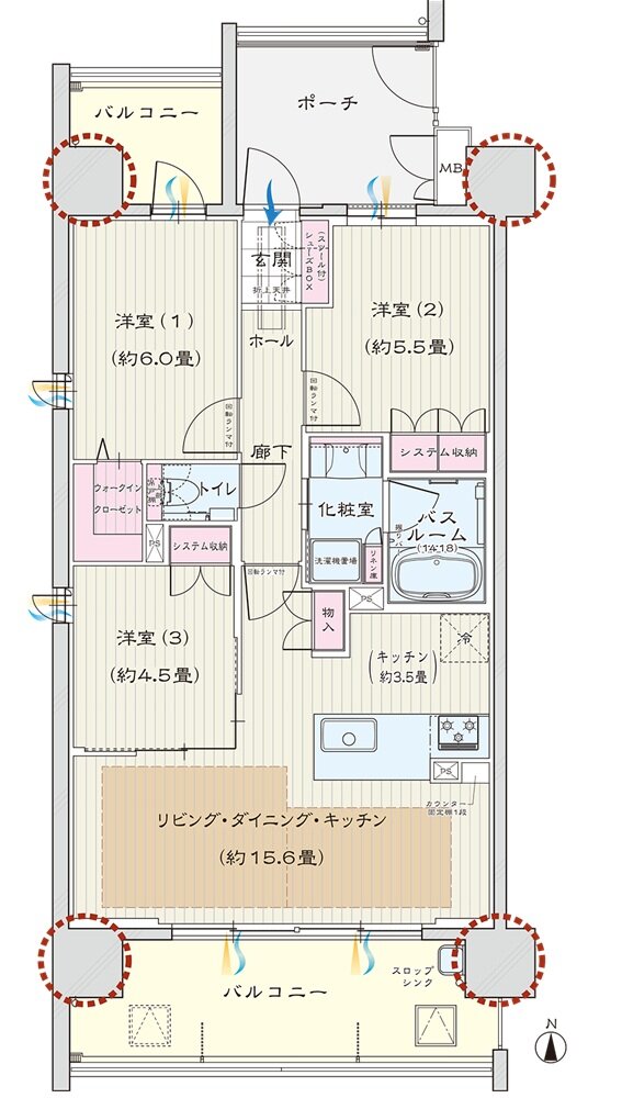 モアグレース新瑞橋アクシス 間取り A TYPE