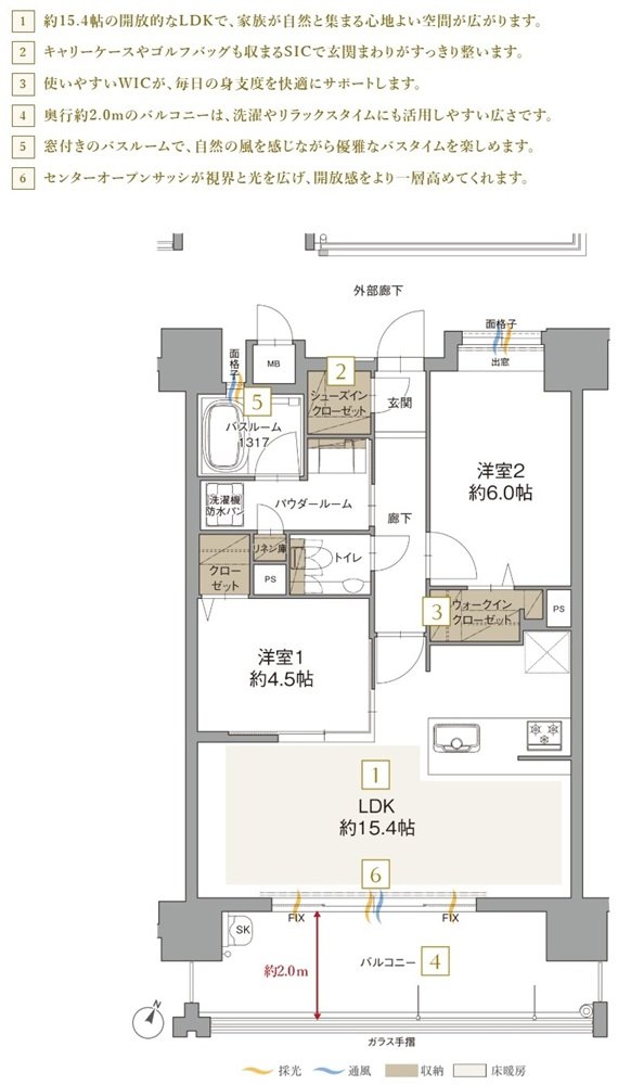 アクタス博多グランミライ プレミアム 間取り B type