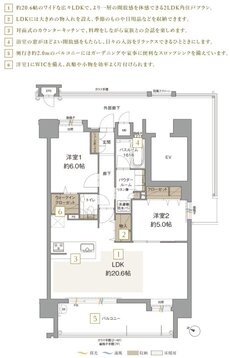 アクタス博多グランミライ プレミアム 間取り H type【メニュープラン2】