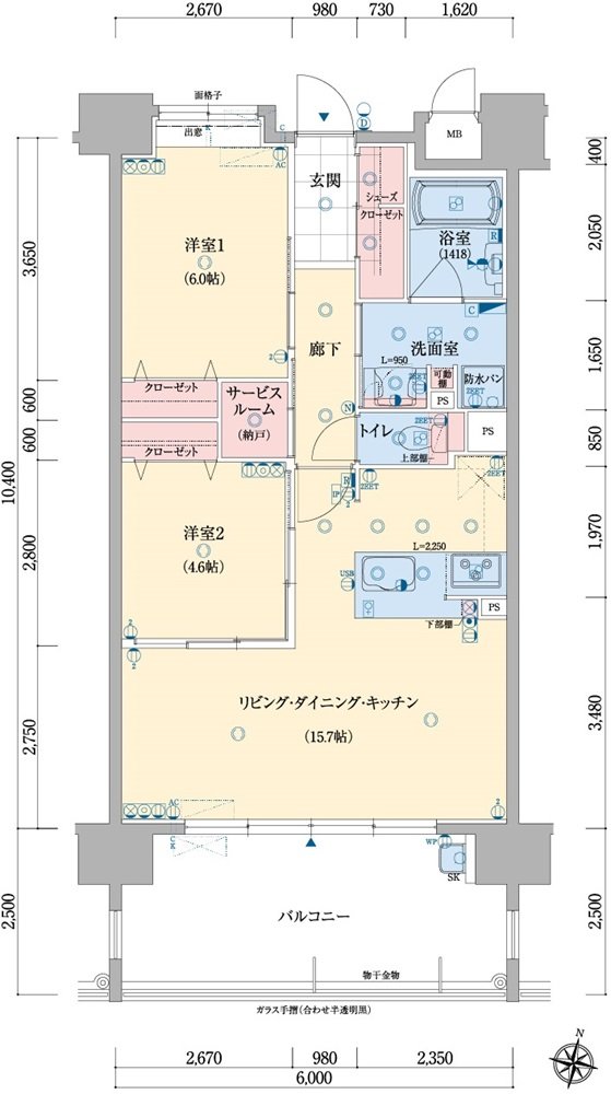 アメイズ亀山ビューテラス 間取り C type