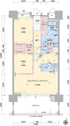 アメイズ亀山ビューテラス 間取り C type