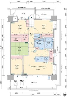 アメイズ亀山ビューテラス 間取り D type