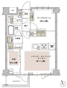 ピアース石神井公園 間取り C type