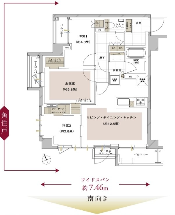 ピアース石神井公園 間取り F type［MENU PLAN］