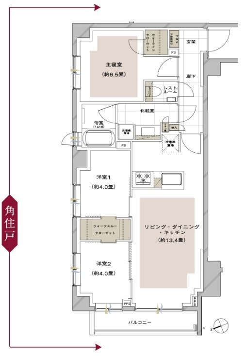 ピアース石神井公園 間取り H type［MENUPLAN］