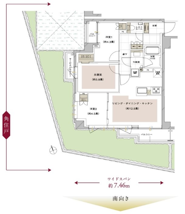 ピアース石神井公園 間取り Fg TYPE