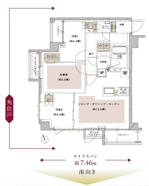 ピアース石神井公園 間取り F TYPE［BASIC PLAN］