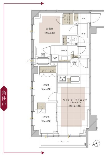 ピアース石神井公園 間取り Hg type