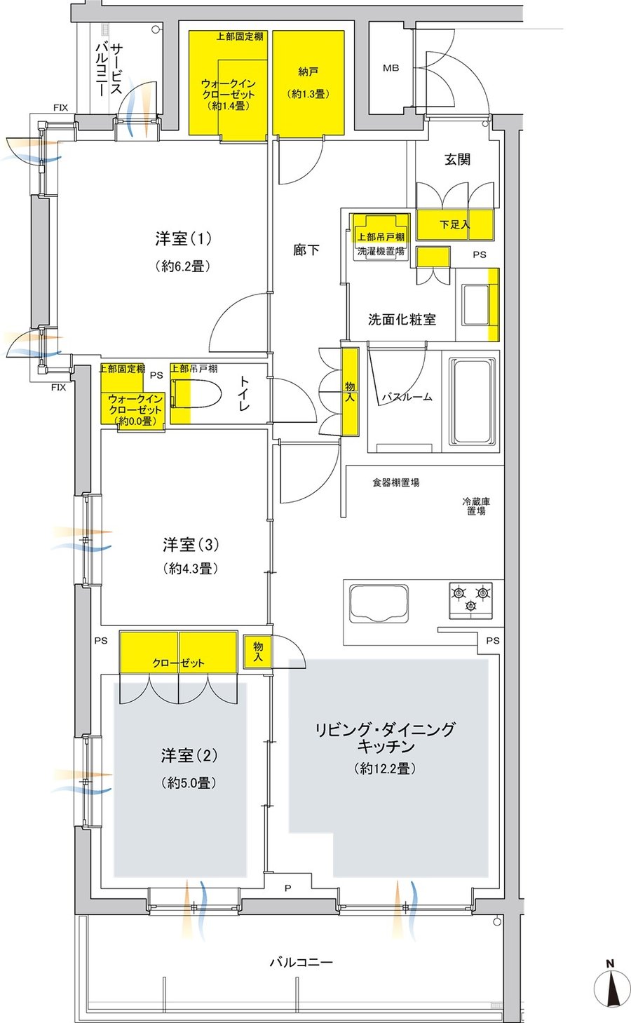 ウィルローズ光が丘 間取り B type