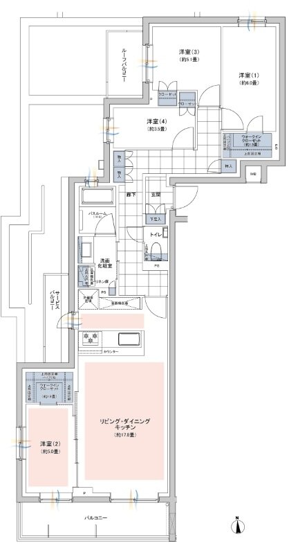 ウィルローズ光が丘 間取り H TYPE
