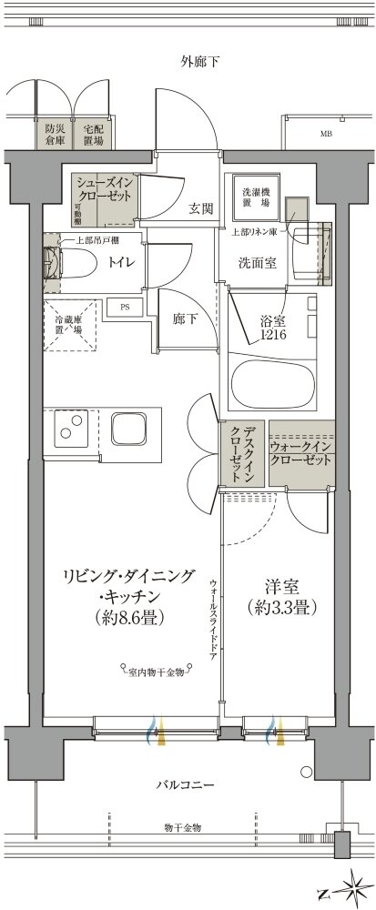 クレアホームズ フラン横浜戸塚 間取り C type