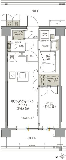 クレアホームズ フラン横浜戸塚 間取り C type