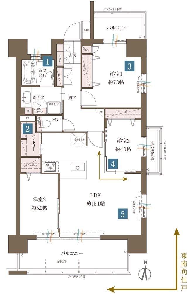 レクシア柳丸ガーデンフォート 間取り G type