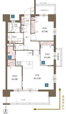 レクシア柳丸ガーデンフォート 間取り G type