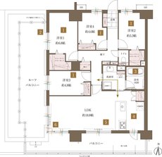 レクシア柳丸ガーデンフォート 間取り J type