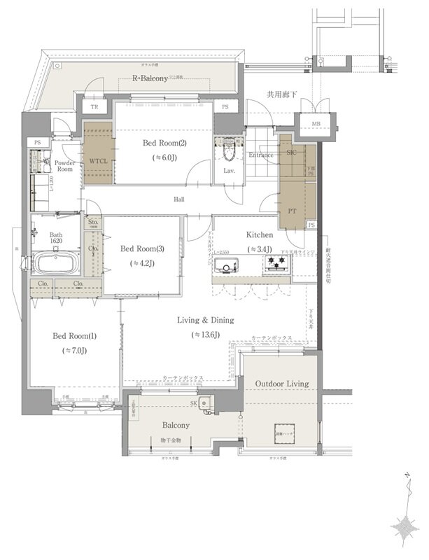 クラブスタイル神松寺 間取り Dタイプ