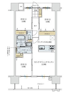 アルファステイツ大元中央公園 間取り C TYPE