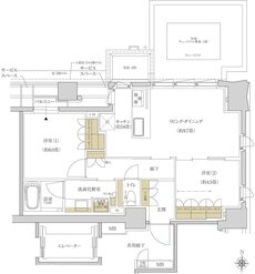 プラウド京都高瀬川 間取り C type