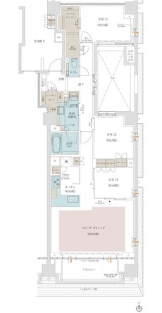 プラウド京都二条城 間取り G type