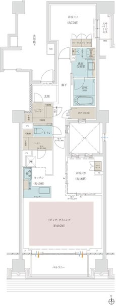 プラウド京都二条城 間取り C type