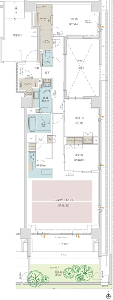 プラウド京都二条城 間取り G1 type