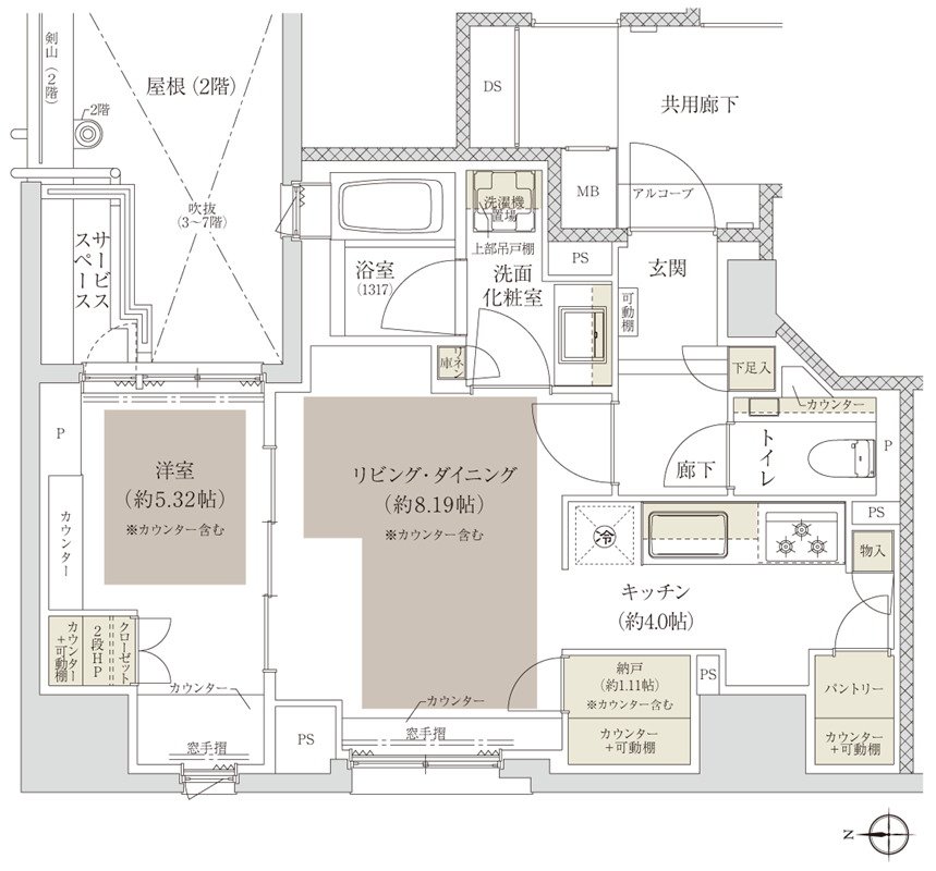 プラウド京都四条堀川 間取り A type