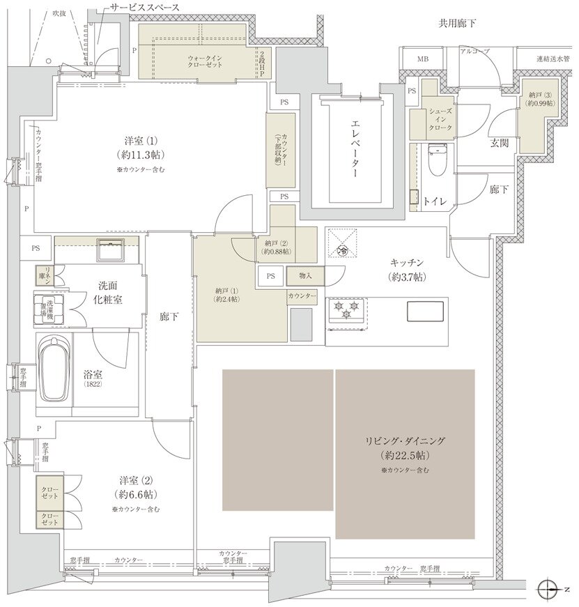 プラウド京都四条堀川 間取り G type