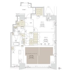 プラウド京都四条堀川 間取り H type