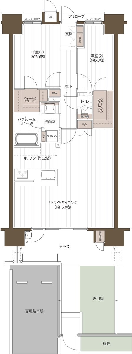J.CREST番町ミッドハウス 間取り CG type