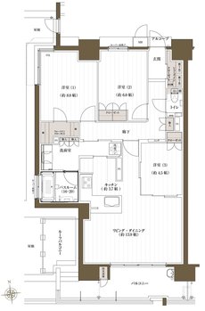 J.CREST番町ミッドハウス 間取り Er type
