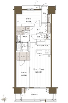 J.CREST番町ミッドハウス 間取り B type