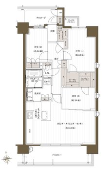 J.CREST番町ミッドハウス 間取り D type