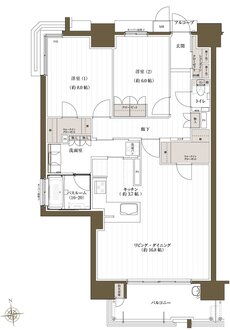 J.CREST番町ミッドハウス 間取り E typeメニュープラン1