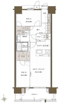 J.CREST番町ミッドハウス 間取り B typeメニュー2