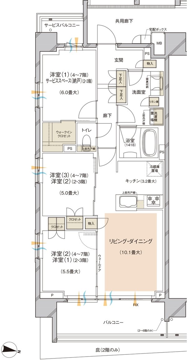 レーベン川越VANFORTIER 間取り A type