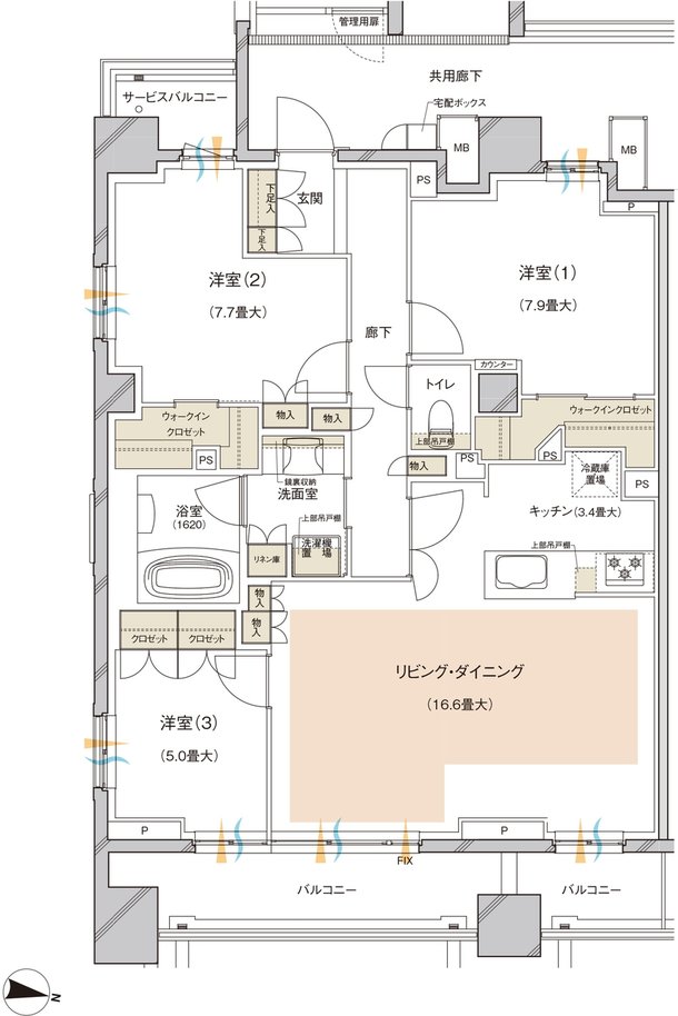 レーベン川越VANFORTIER 間取り I type