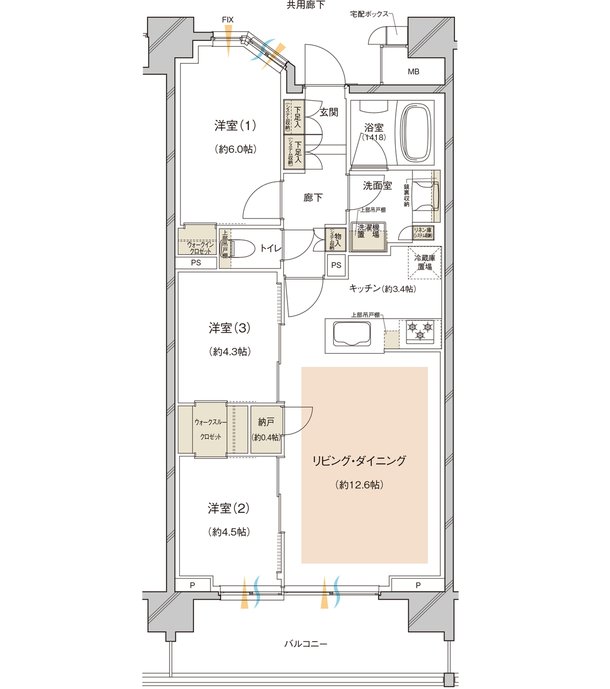 レーベン川越 VANFORTIER 間取り D type