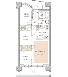 レーベン川越 VANFORTIER 間取り D type