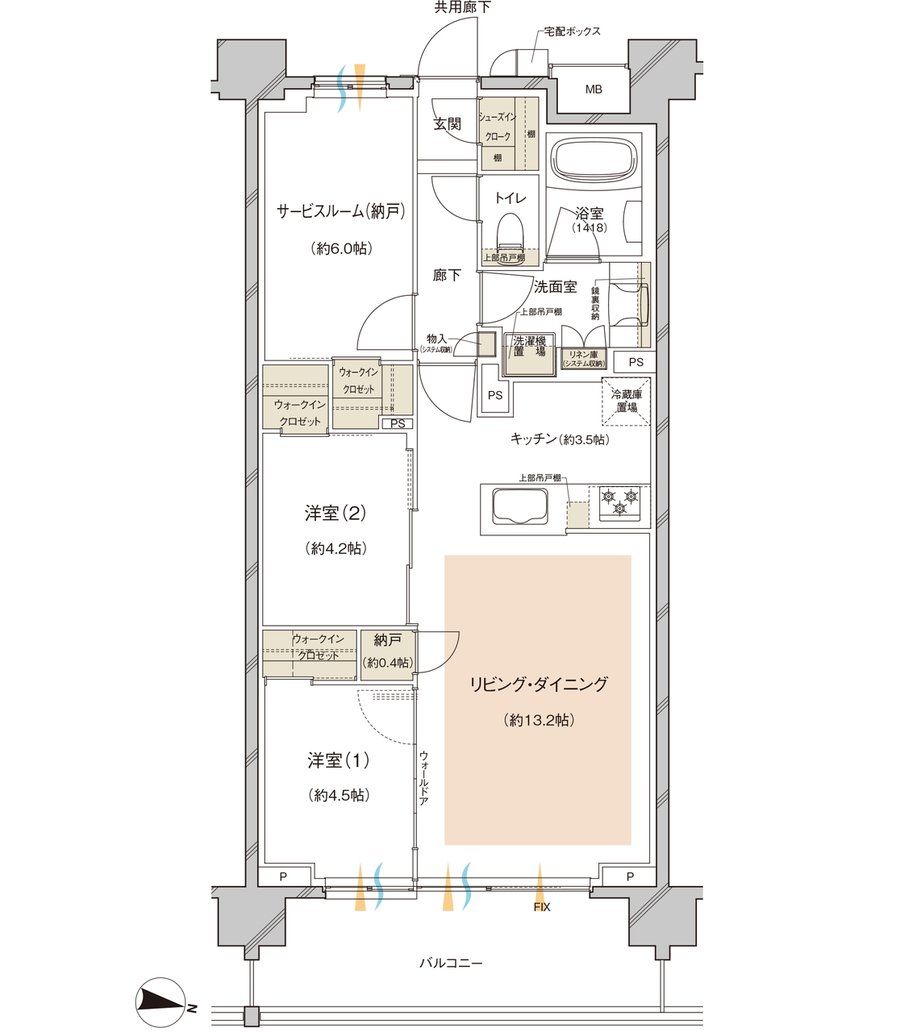 レーベン川越 VANFORTIER 間取り C type