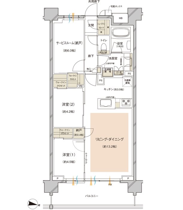 レーベン川越 VANFORTIER 間取り C type