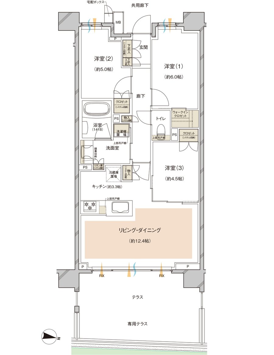 レーベン川越 VANFORTIER 間取り Et type