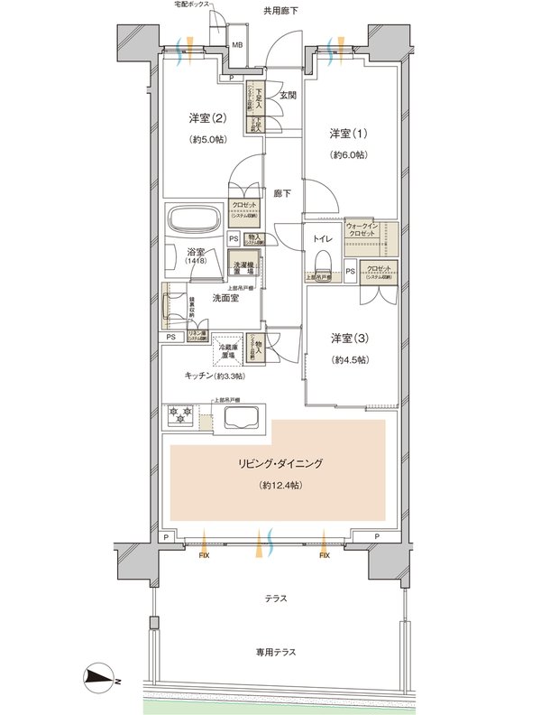 レーベン川越 VANFORTIER 間取り Et type