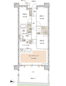 レーベン川越 VANFORTIER 間取り Et type