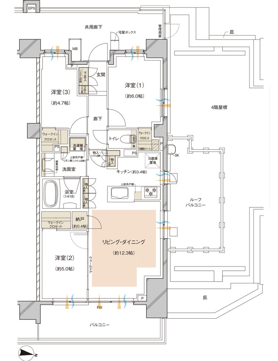 レーベン川越 VANFORTIER 間取り Gr type