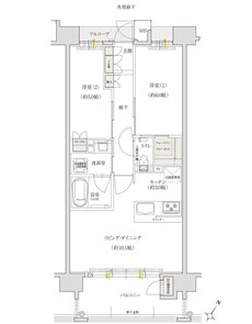 クレアネクスト下荒田 プラージュ 間取り C TYPE